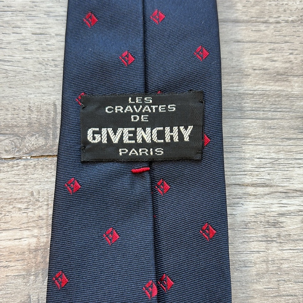 Vintage Givenchy Silk Tie Les Cravates de Givenchy - Picture 6 of 7